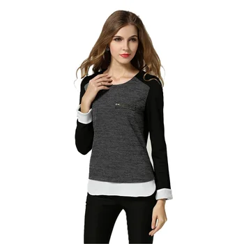 New Fashion Women T-shirt Black Long Sleeve Zipper Split Vintage Casual T-shirt Blusas Women Tops Femininas
New Fashion Women T-shirt Black Long Sleeve Zipper Split Vintage Casual T-shirt Blusas Women Tops Femininas