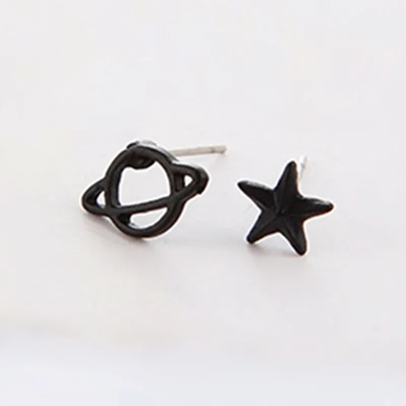 New Sale Cute Black Gun Color Planet Star&Saturn Stud Earrings for Women Space Piercing Earrings Fashion Creative Earring G
New Sale Cute Black Gun Color Planet Star&Saturn Stud Earrings for Women Space Piercing Earrings Fashion Creative Earring G