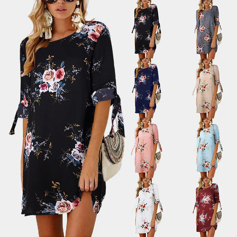 2019 Women Summer Dress Boho Style Floral Print Chiffon Beach Dress Tunic Sundress Loose Mini Party Dress Vestidos Plus Size 5XL
2019 Women Summer Dress Boho Style Floral Print Chiffon Beach Dress Tunic Sundress Loose Mini Party Dress Vestidos Plus Size 5XL