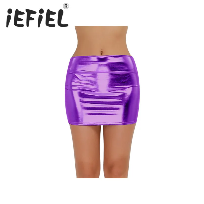 iEFiEL Fashion Sexy Women Female Shiny Patent Leather Wetlook Mini Skirt Clubwear Nightclub Skirts Dancing Slim Skirts Clothes
iEFiEL Fashion Sexy Women Female Shiny Patent Leather Wetlook Mini Skirt Clubwear Nightclub Skirts Dancing Slim Skirts Clothes