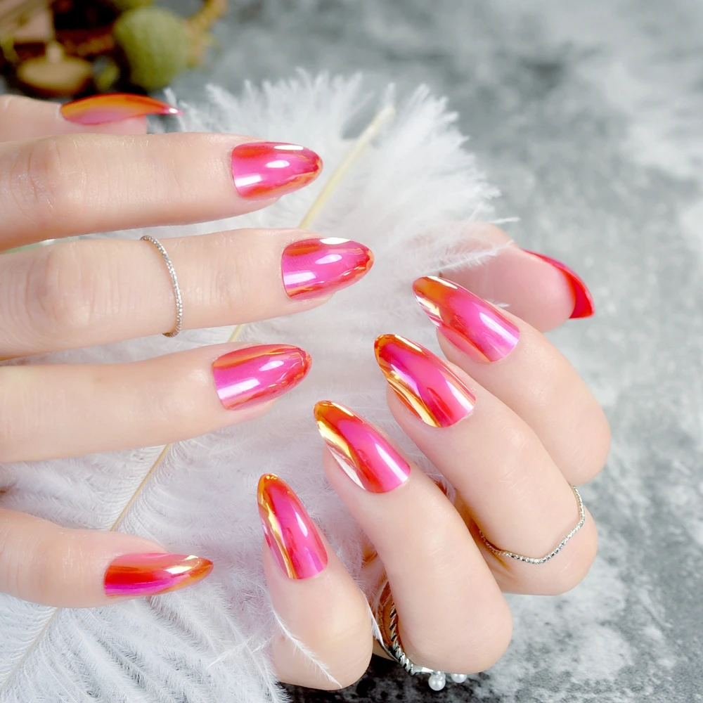 Blood Red Mirror Stiletto Nails Medium Pointed Fake Press On Nail Almond Design Kit Women Daily Wear Tips Manicure Tool Z754
Blood Red Mirror Stiletto Nails Medium Pointed Fake Press On Nail Almond Design Kit Women Daily Wear Tips Manicure Tool Z754