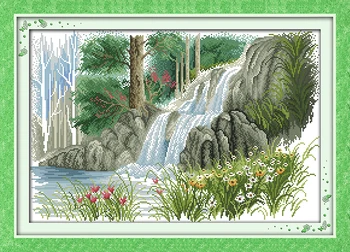 Spring waterfall Counted Cross Stitch 11CT Printed 14CT Set DIY Chinese Cross-stitch Kit Embroidery Needlework
Spring waterfall Counted Cross Stitch 11CT Printed 14CT Set DIY Chinese Cross-stitch Kit Embroidery Needlework