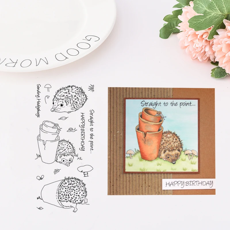 Hedgehogs Transparent Clear Silicone Stamp/Seal for DIY scrapbooking/photo album Decorative clear stamp sheets
Hedgehogs Transparent Clear Silicone Stamp/Seal for DIY scrapbooking/photo album Decorative clear stamp sheets