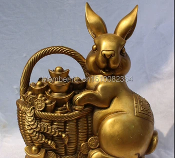 30CM Chinese Bronze Wealth Tub Bucket Money YuanBao Rabbit Bunny Rabbits Statue
30CM Chinese Bronze Wealth Tub Bucket Money YuanBao Rabbit Bunny Rabbits Statue