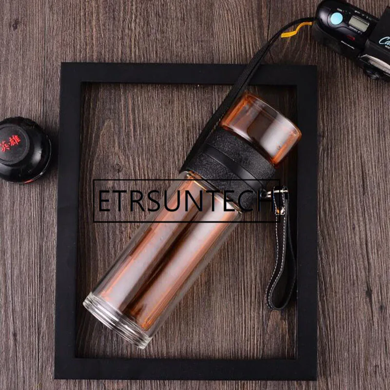 20pcs Creative Crystal Glass Double Vacuum Flask 320ml Tea Cup With Stainless Steel Tea Filter Winter Sports Water Bottle
20pcs Creative Crystal Glass Double Vacuum Flask 320ml Tea Cup With Stainless Steel Tea Filter Winter Sports Water Bottle