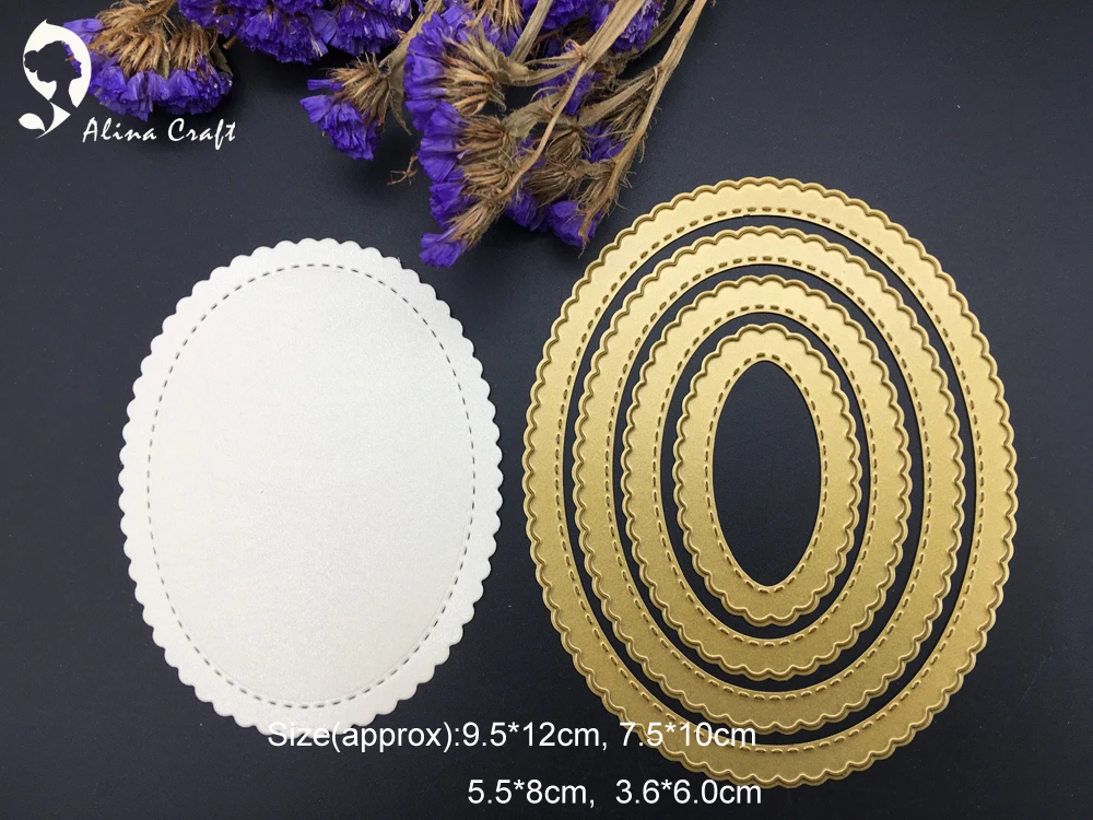 AlinaCraft METAL CUTTING DIES die cut 4pc basic classic oval wavy shape background Scrapbook card PAPER CRAFT stencils punch
AlinaCraft METAL CUTTING DIES die cut 4pc basic classic oval wavy shape background Scrapbook card PAPER CRAFT stencils punch