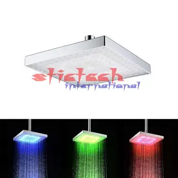 by dhl or ems 50pcs LED shower head RGB light temperature control 3 color change Bath faucet no battery showers
by dhl or ems 50pcs LED shower head RGB light temperature control 3 color change Bath faucet no battery showers