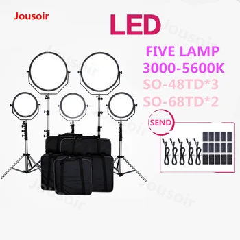Falconeyes SO-48TD SO-68TD LED Video Light Live photography camera lamp flexible soft light 3000-5600k five lamp set CD50 T06
Falconeyes SO-48TD SO-68TD LED Video Light Live photography camera lamp flexible soft light 3000-5600k five lamp set CD50 T06