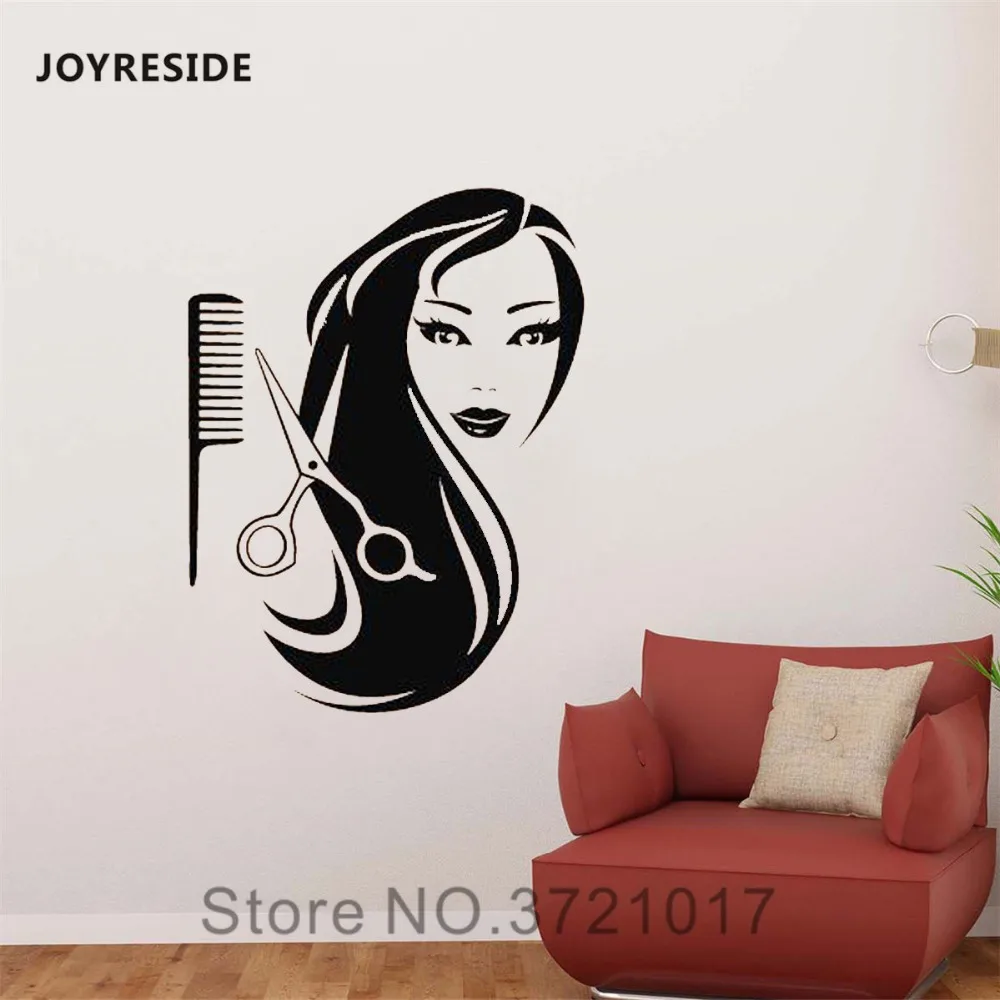 JOYRESIDE Beauty Salon Wall Hair Tools Decals Vinyl Sticker Woman Interior Decor Barber Shop Decoration Design Style Mural A1540
JOYRESIDE Beauty Salon Wall Hair Tools Decals Vinyl Sticker Woman Interior Decor Barber Shop Decoration Design Style Mural A1540