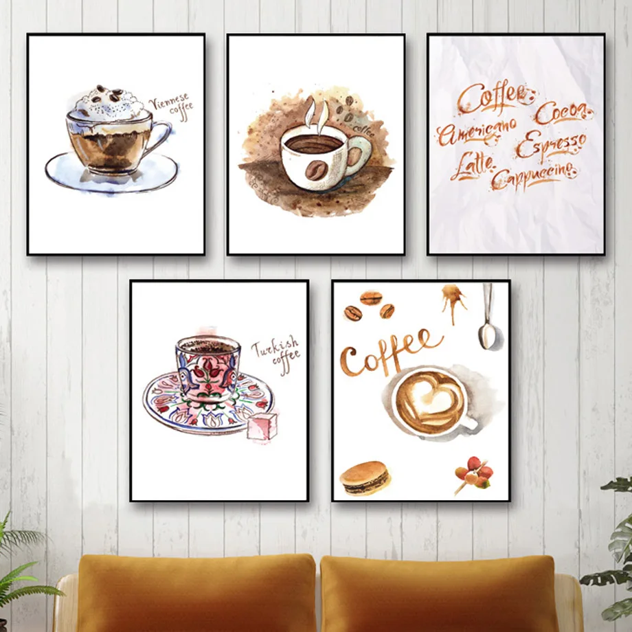 7-Space Watercolor Coffee Cup Canvas Painting Wall Pictures For Kids Room Vintage Wall Art Canvas Print Poster Decor No Frame
7-Space Watercolor Coffee Cup Canvas Painting Wall Pictures For Kids Room Vintage Wall Art Canvas Print Poster Decor No Frame