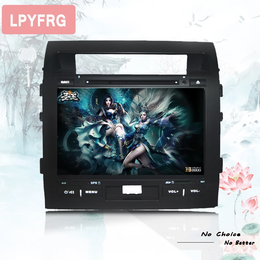 Автомобильный DVD плеер с GPS android 10 для Toyota Land Cruiser LC 200 2008 2013 Bluetooth радио RDS Wi Fi