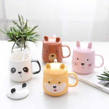 New 350ML Cartoon 3D Animal Mug Cute Large Capacity Ceramic Cup Milk Coffee Tea Mug Spoon with Lid Holiday Gifts
New 350ML Cartoon 3D Animal Mug Cute Large Capacity Ceramic Cup Milk Coffee Tea Mug Spoon with Lid Holiday Gifts