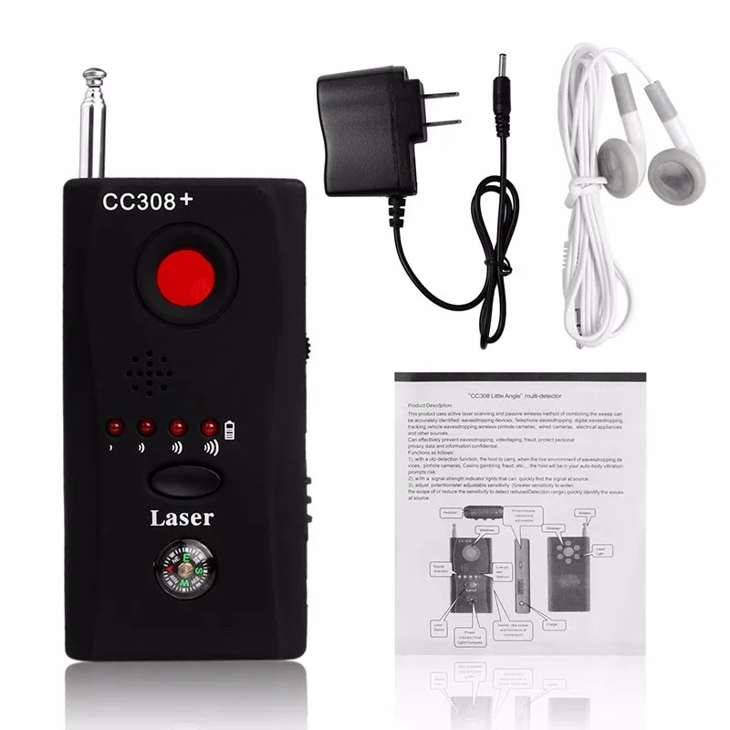 

Wholesale CC308 Full Range Wireless Camera GPS Anti-Spy Bug Detect RF Signal Detector GSM Device Finder FNR CC308+