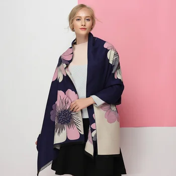 Women Cashmere Scarves New Winter High-quality Double-sided Flowers Cashmere Scarf Lady Thick Warm Pashmina Shawl Women Wraps
Women Cashmere Scarves New Winter High-quality Double-sided Flowers Cashmere Scarf Lady Thick Warm Pashmina Shawl Women Wraps