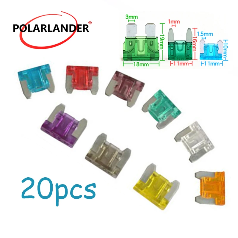 20PCS auto insurance plug fuse 3A 5A 7.5A 10A 15A 20A 25A 30A 35A 40A fuse zinc material Small Car fuse Standard fuse
20PCS auto insurance plug fuse 3A 5A 7.5A 10A 15A 20A 25A 30A 35A 40A fuse zinc material Small Car fuse Standard fuse