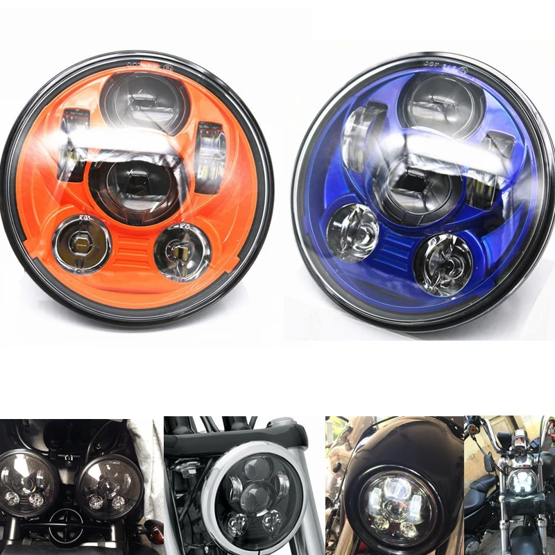 5.75" 5 3/4 LED Motorcycle Headlight Motor Blue For Harley Sportster 1200 883 48 Triumph Rocket iii 3 5.75 inch Motorcycle Lamp
5.75" 5 3/4 LED Motorcycle Headlight Motor Blue For Harley Sportster 1200 883 48 Triumph Rocket iii 3 5.75 inch Motorcycle Lamp