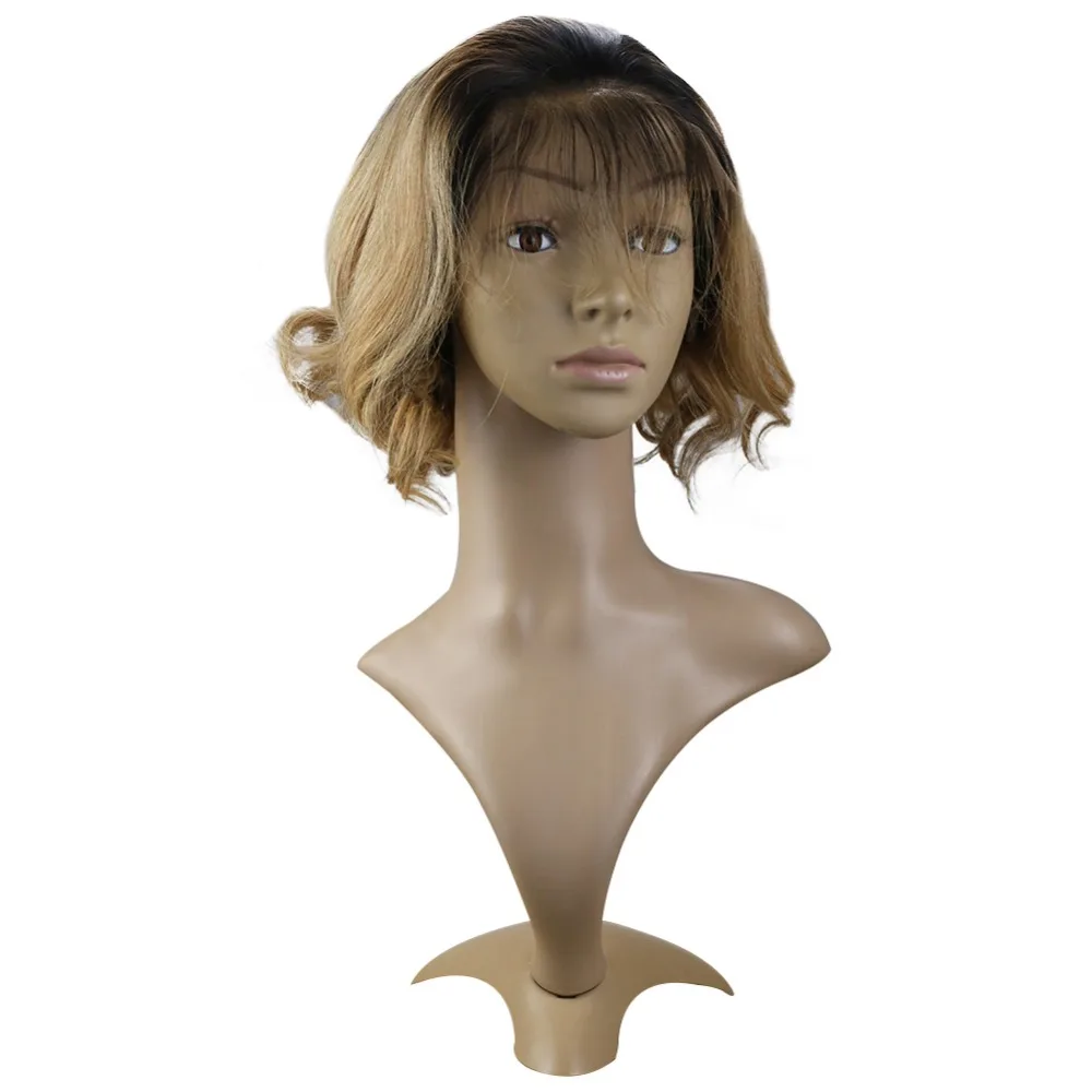 Full Shine Lace Front Short Wavy Bob Wigs Balayage Color 1B/27 130% Density With Brazilian Remy Human Hair Frontal Lace Wigs
Full Shine Lace Front Short Wavy Bob Wigs Balayage Color 1B/27 130% Density With Brazilian Remy Human Hair Frontal Lace Wigs