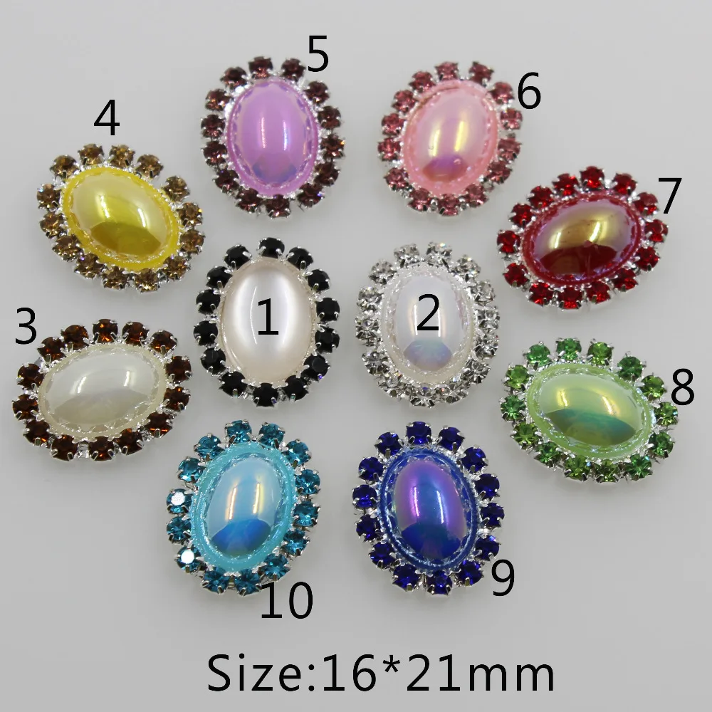 10PC 16X21MM Oval AB color pearl Rhinestone Buttons metal Wedding invitations decorate button hair flower center scrapbooking
10PC 16X21MM Oval AB color pearl Rhinestone Buttons metal Wedding invitations decorate button hair flower center scrapbooking
