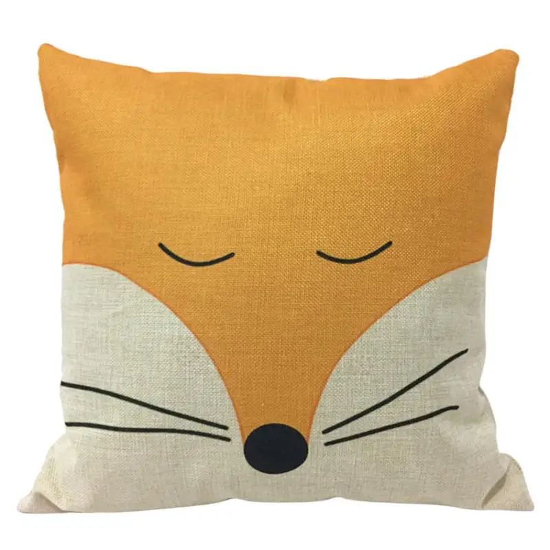 New Cartoon Pillow Cover Linen Square Cushion Cover Lovely Owl Fox Fish Pattern Pillow Cover Sofa Seat Home Decor Almofada
New Cartoon Pillow Cover Linen Square Cushion Cover Lovely Owl Fox Fish Pattern Pillow Cover Sofa Seat Home Decor Almofada