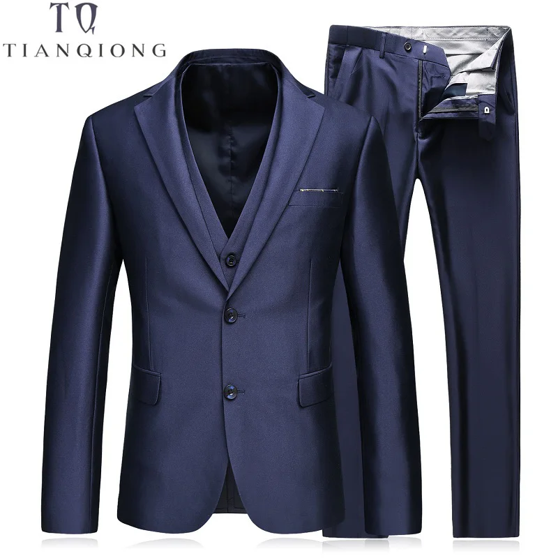 TIAN QIONG(Jackets+Pants+Vest) New Men Suits Slim Custom Fit Tuxedo Brand Fashion Bridegroon Business Dress Wedding Suits Blazer
TIAN QIONG(Jackets+Pants+Vest) New Men Suits Slim Custom Fit Tuxedo Brand Fashion Bridegroon Business Dress Wedding Suits Blazer