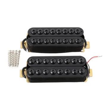 1 Set Ceramic Magnet 6.7.8 String Guitar Humbucker Pickup Neck & Bridge Pickups Black
1 Set Ceramic Magnet 6.7.8 String Guitar Humbucker Pickup Neck & Bridge Pickups Black