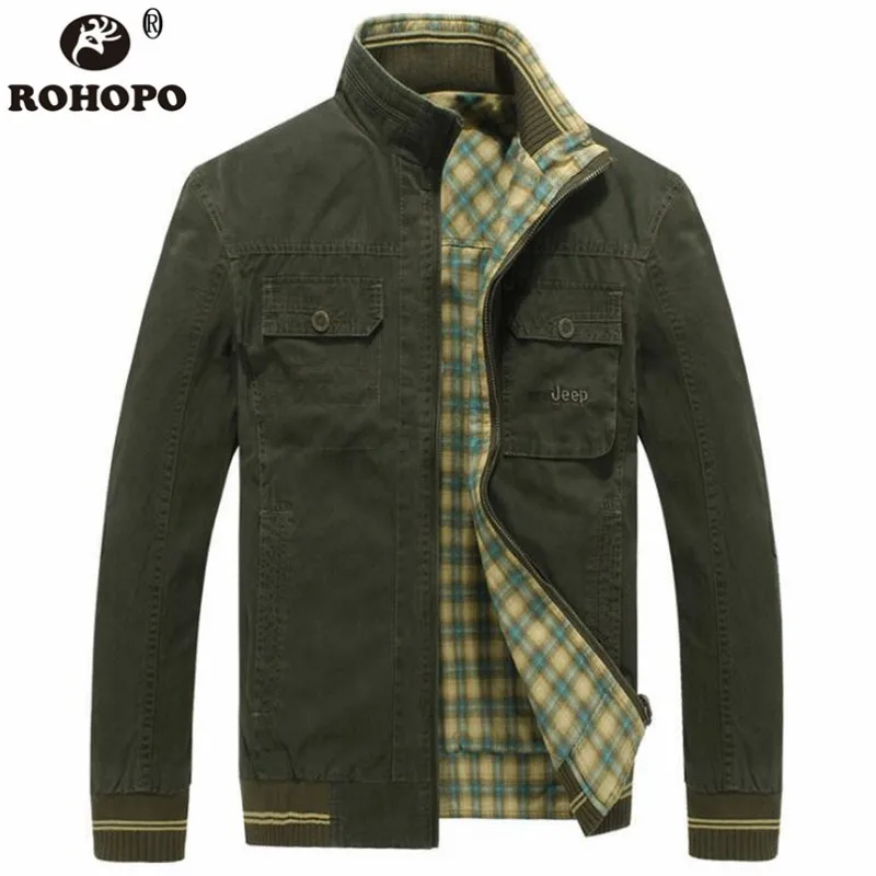 Thick Cotton Fabric Bomber Jacket 2019 Male Plaid Liner Motorcycle Tooling Plus Size Military Casual Jacket coat Double sided
Thick Cotton Fabric Bomber Jacket 2019 Male Plaid Liner Motorcycle Tooling Plus Size Military Casual Jacket coat Double sided
