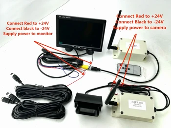 Wireless Truck Vehicle Backup Camera & Monitor , IR Night Vision Rear View Camera + 7 inch HD Monitor for RV Truck Trailer Bus
Wireless Truck Vehicle Backup Camera & Monitor , IR Night Vision Rear View Camera + 7 inch HD Monitor for RV Truck Trailer Bus