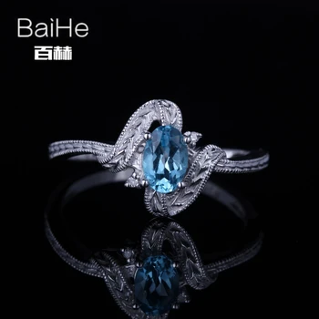 BAIHE Solid 14K White Gold 0.6CT Flawless Oval Blue Topaz Engagement Wedding Gift Women Trendy Fine Jewelry Blue Topaz Ring
BAIHE Solid 14K White Gold 0.6CT Flawless Oval Blue Topaz Engagement Wedding Gift Women Trendy Fine Jewelry Blue Topaz Ring