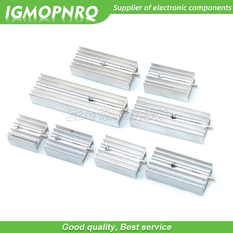 100pcs white Aluminum Heatsink Radiator 15*10*16/20/22/25/30/40/50mm With Needle Transistor TO-220 For TO220 Transistors
100pcs white Aluminum Heatsink Radiator 15*10*16/20/22/25/30/40/50mm With Needle Transistor TO-220 For TO220 Transistors