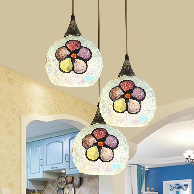 Tiffany Restaurant pendant lights industrial style bar dining room lamp Mediterranean shell Nordic lamp lighting 0041
Tiffany Restaurant pendant lights industrial style bar dining room lamp Mediterranean shell Nordic lamp lighting 0041