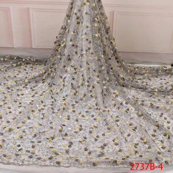 Luxury Fabric High Quality African 3d Lace Fabric Embroidery French Lace Fabric With Beads For Bridal Lace 2737b
Luxury Fabric High Quality African 3d Lace Fabric Embroidery French Lace Fabric With Beads For Bridal Lace 2737b