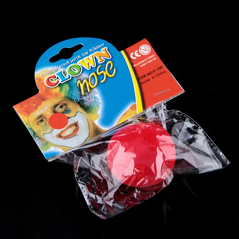 cheap new 2 pcs clown nose red sponge ball halloween cospay props clown dress up performance - Cheap Halloween Props cheap new 2 pcs clown nose red sponge ball halloween cospay props clown dress up performance - Cheap Halloween Props