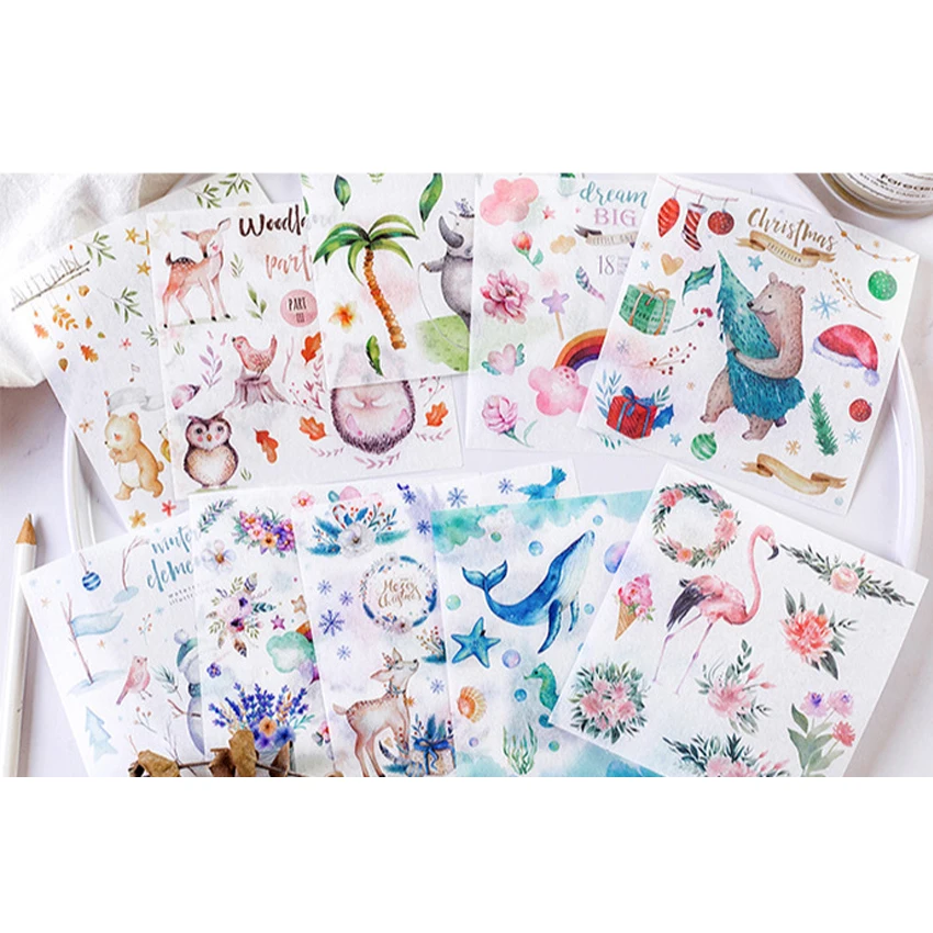 10packs/lot Lovely Fall In Love With Collage Series Stickers Diary Handmade Adhesive Paper Sticker Scrapbooking Stationery
10packs/lot Lovely Fall In Love With Collage Series Stickers Diary Handmade Adhesive Paper Sticker Scrapbooking Stationery