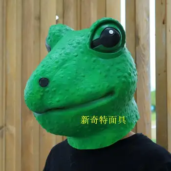 Custom Halloween Animal Headgear Mask Cute Frog Mask Headgear Movie Show Funny Live Decorative Props
Custom Halloween Animal Headgear Mask Cute Frog Mask Headgear Movie Show Funny Live Decorative Props