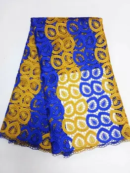 5 Yards/pc Fashionable royal blue and gold gippy lace embroidery african water soluble mesh lace for dress BW133-2
5 Yards/pc Fashionable royal blue and gold gippy lace embroidery african water soluble mesh lace for dress BW133-2