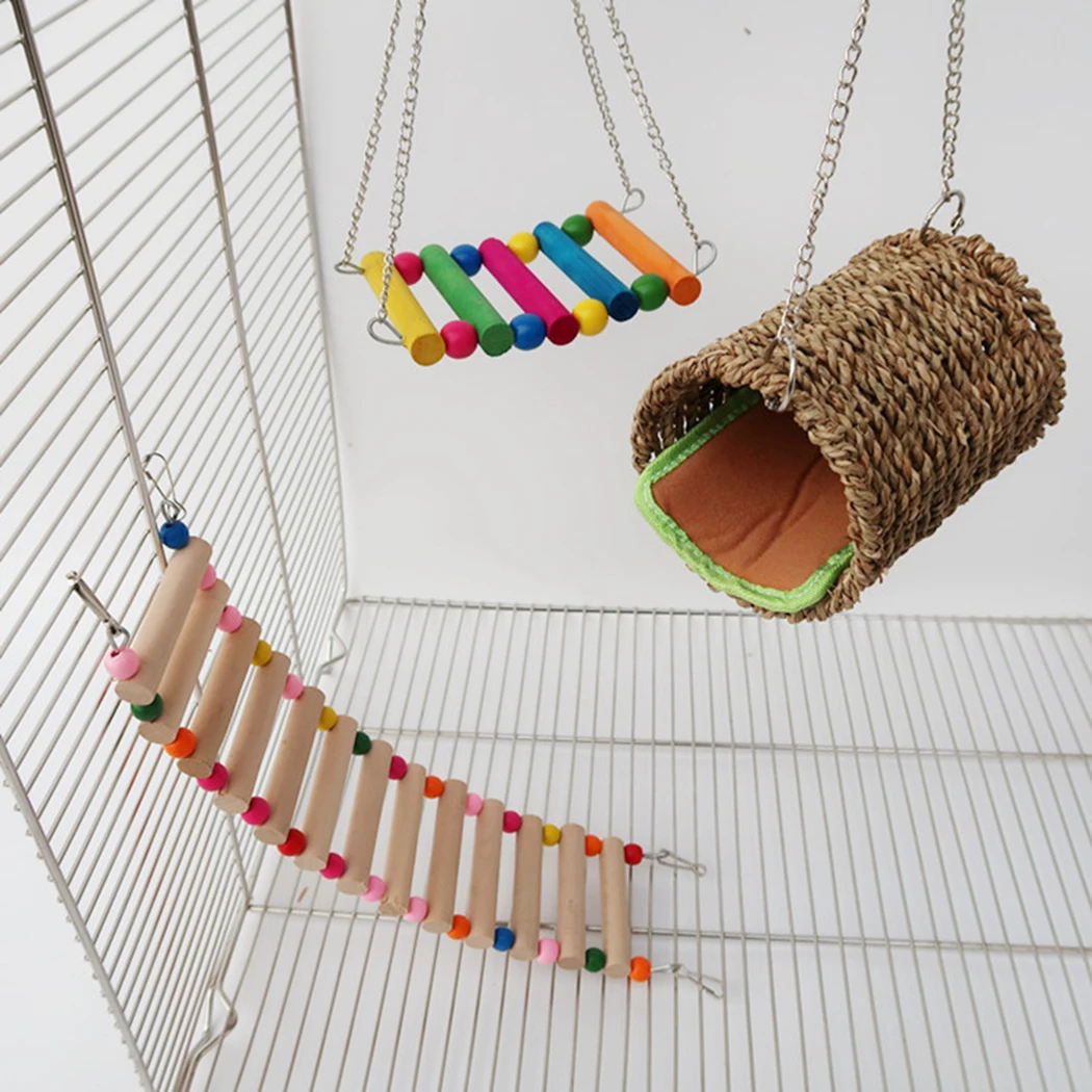 3pcs/set Birds Standing Rack Parrot Toy Bird Pet Parrot Ladders Climbing Toy Hanging Natural Wood Bird Toys Accessories Supplies
3pcs/set Birds Standing Rack Parrot Toy Bird Pet Parrot Ladders Climbing Toy Hanging Natural Wood Bird Toys Accessories Supplies