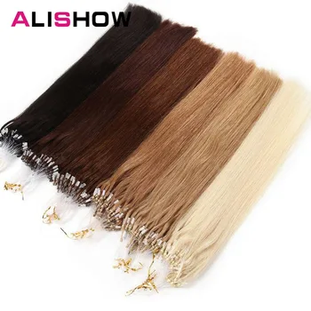 Alishow Straight Loop Micro Ring Hair 18" 1g/pc 50pieces Micro Bead Links Machine Made Remy Easy Ring Link Human Hair Extensions
Alishow Straight Loop Micro Ring Hair 18" 1g/pc 50pieces Micro Bead Links Machine Made Remy Easy Ring Link Human Hair Extensions