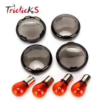 Triclicks Sets Turn Signal Light Smoke Lenses+Amber Bulb Motorcycle LED Lights For Harley Sportster Softail Dyna Custom Touring
Triclicks Sets Turn Signal Light Smoke Lenses+Amber Bulb Motorcycle LED Lights For Harley Sportster Softail Dyna Custom Touring