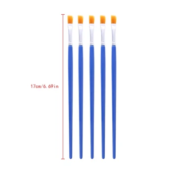 5Pcs Flat Painting Brushes Set Artist Nylon Hair Watercolor Acrylic Oil Drawing
5Pcs Flat Painting Brushes Set Artist Nylon Hair Watercolor Acrylic Oil Drawing