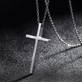 Titanium Steel Cross Pendant Necklace for Men Women Minimalist Jewelry Male Female Prayer Necklaces Chokers Silver Color Gift
Titanium Steel Cross Pendant Necklace for Men Women Minimalist Jewelry Male Female Prayer Necklaces Chokers Silver Color Gift