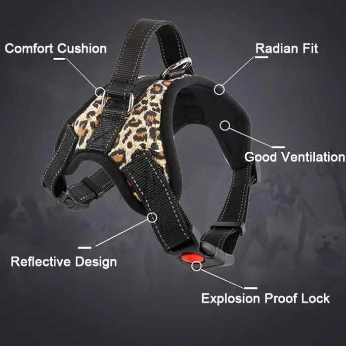 Lovely Comfortable Harness Vest Reflective Tape For Dog 5 Lovely Comfortable Harness Vest Reflective Tape For Dog 5