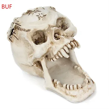 Resin Craft Skull Statue Creative Skull Figurines Sculpture Home Decoration Accessories Skull Pen Holder For Decoration
Resin Craft Skull Statue Creative Skull Figurines Sculpture Home Decoration Accessories Skull Pen Holder For Decoration