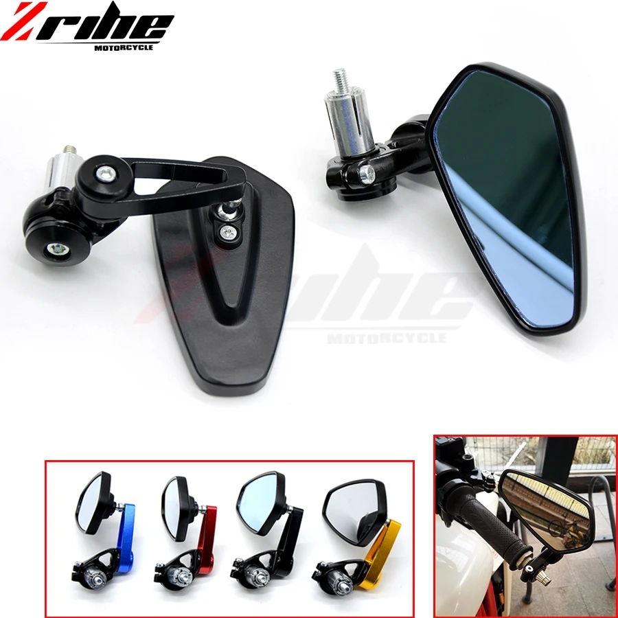 Universal 7/8"" 22mm handle bar motorcycle bar end mirror Motorcycle Mirror For Aprilia BMW Ducati honda kawasaki ktm Yamaha