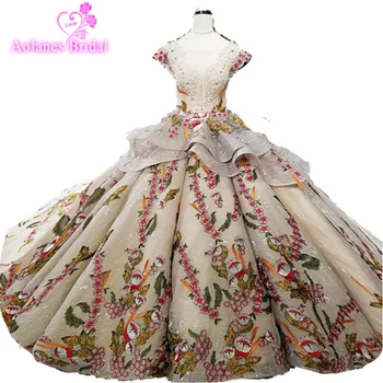 2018 New Arrival Aolanes Sleeveless Chapel Train Illusion Ball Gown Cap Sleeve Princess Vintage Wedding Trouwjurk Dresses Turkey
2018 New Arrival Aolanes Sleeveless Chapel Train Illusion Ball Gown Cap Sleeve Princess Vintage Wedding Trouwjurk Dresses Turkey