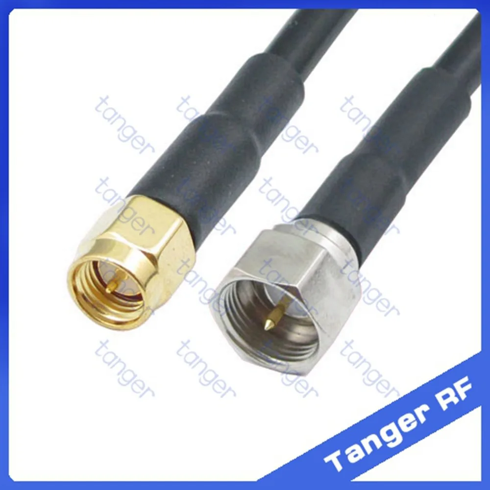 Hot selling Tanger F male plug to SMA male plug connector straight RF RG58 Pigtail Jumper Coaxial Cable 20inch 50cm High Quality
Hot selling Tanger F male plug to SMA male plug connector straight RF RG58 Pigtail Jumper Coaxial Cable 20inch 50cm High Quality