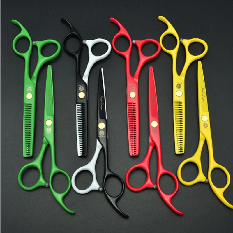 Professional Salon Barber scissors Black Hair Scissors 5.5 inch hairdressing and cutting scissors Set
Professional Salon Barber scissors Black Hair Scissors 5.5 inch hairdressing and cutting scissors Set