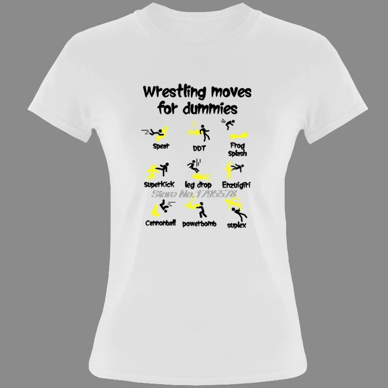 Wrestling Moves For Dummies T Shirt Women Clothes New Style Rock Cotton Short Sleeve O-neck T-shirt Hip Hop Tees Tops
Wrestling Moves For Dummies T Shirt Women Clothes New Style Rock Cotton Short Sleeve O-neck T-shirt Hip Hop Tees Tops