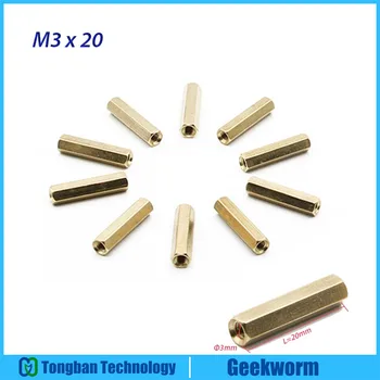 Geekworm 20 Pieces/Lot Raspberry Pi 3 Model B / 2B Hat M3x20 Double-Pass Hex Brass Cylinder Screws Kits Female to Female Spacer
Geekworm 20 Pieces/Lot Raspberry Pi 3 Model B / 2B Hat M3x20 Double-Pass Hex Brass Cylinder Screws Kits Female to Female Spacer