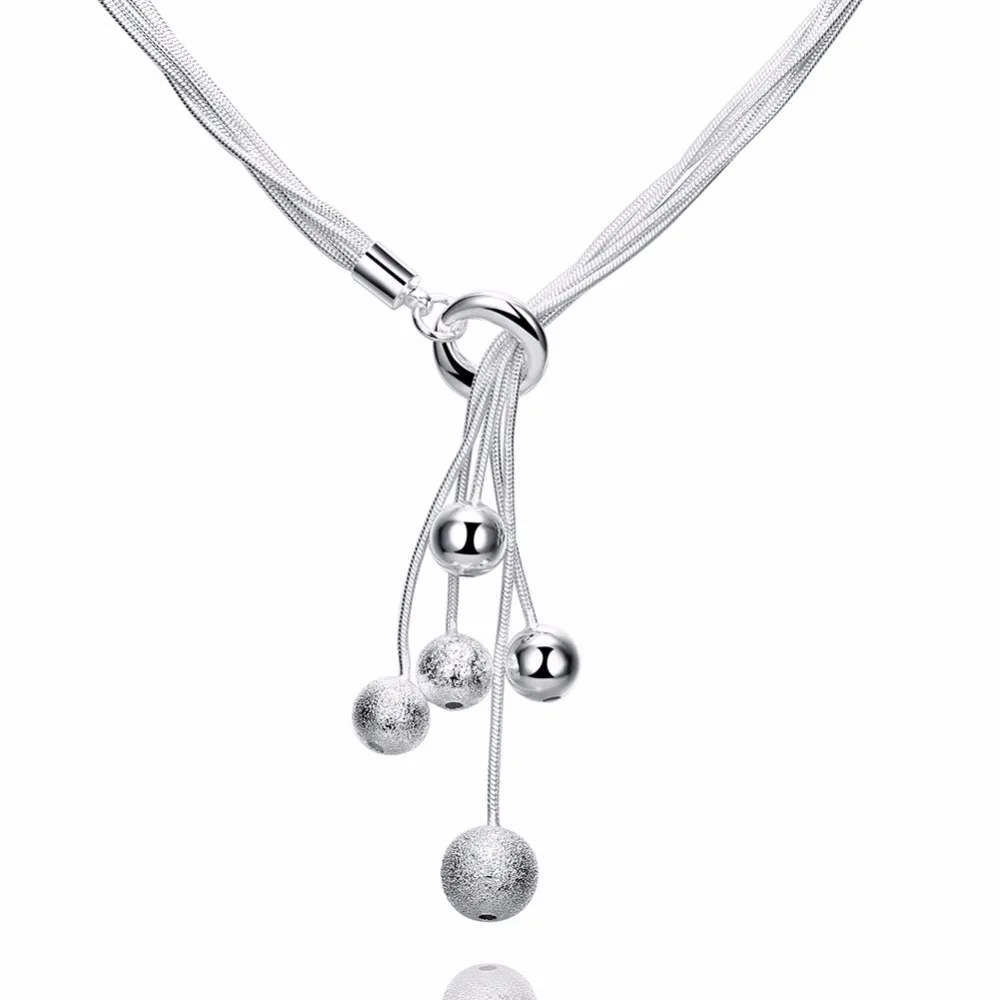 Lose money Promotion Luxury silver statement necklace 18inchs chain Light Sand Beads collares Wholesale 925 stamp
Lose money Promotion Luxury silver statement necklace 18inchs chain Light Sand Beads collares Wholesale 925 stamp