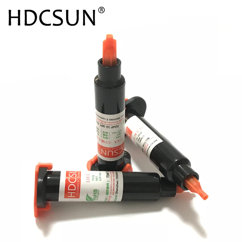 HDCSUN 10-50pcs/lot new type TP2500 5ml UV Glue LOCA Liquid Optical Clear Adhesive For IPhone Samsung Glass Lens Repair | Обустройство